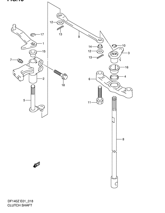 Clutch shaft