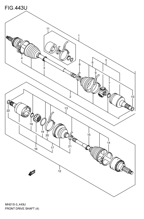 front-drive shaft
