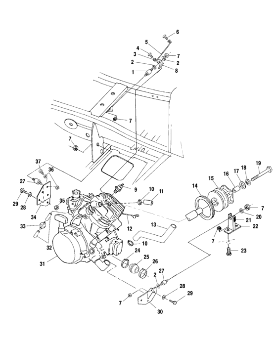 Engine mounting
