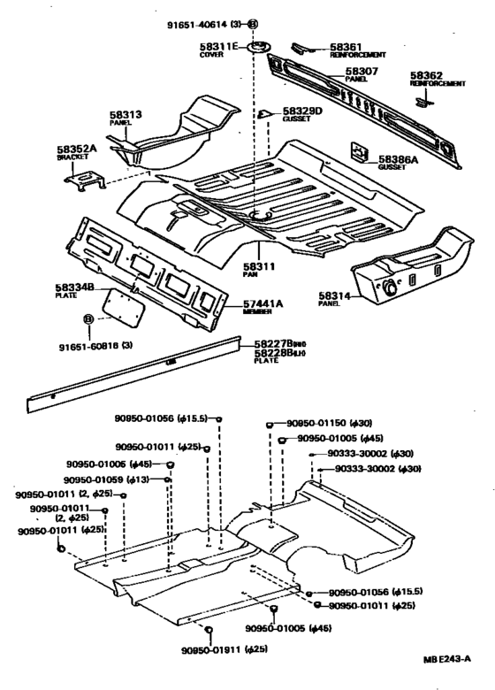 Floor Pan & Lower Back Panel