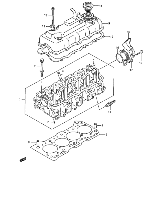 Cylinder head and cover