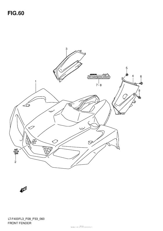Front Fender (Lt-F400Fzl3 P28)