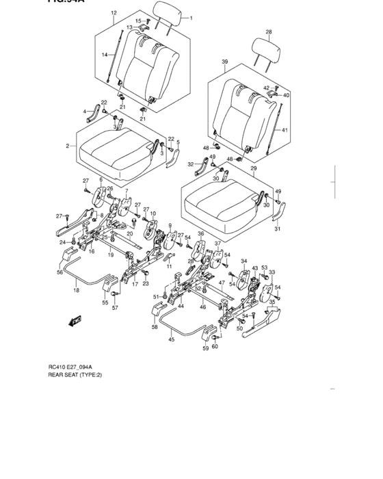 Rear seat