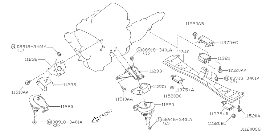 Engine & transmission   mounting