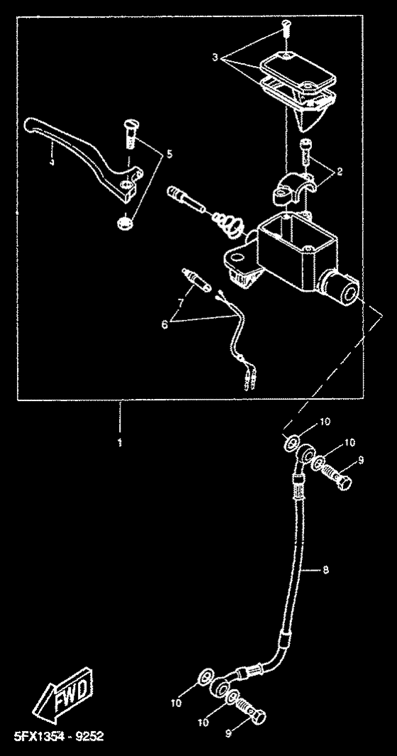 Front master cylinder