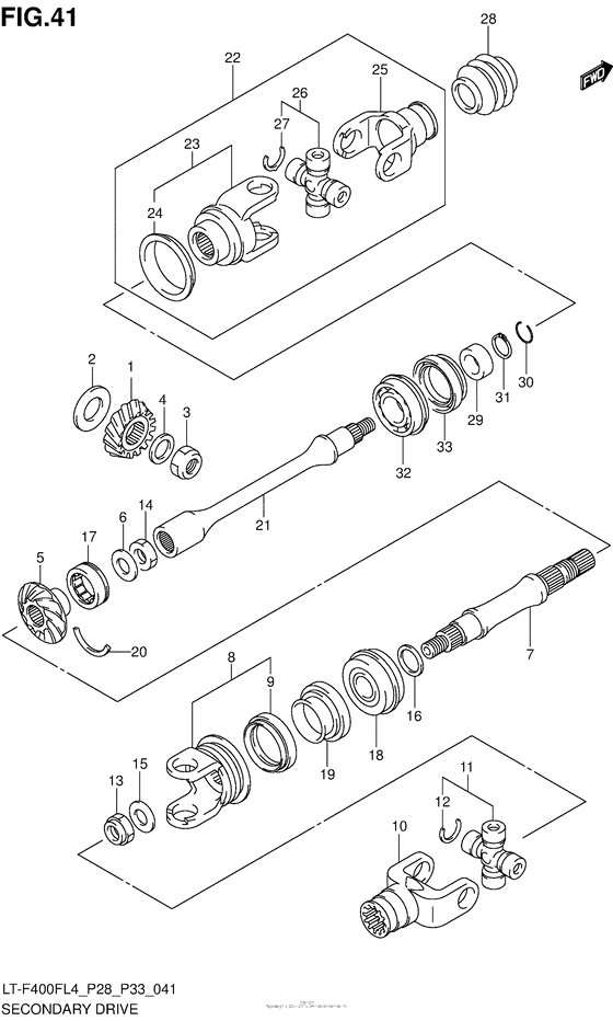Secondary Drive (Lt-F400Fzl4 P28)