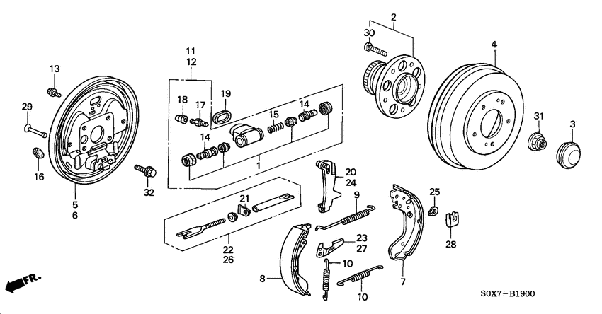 Rear brake