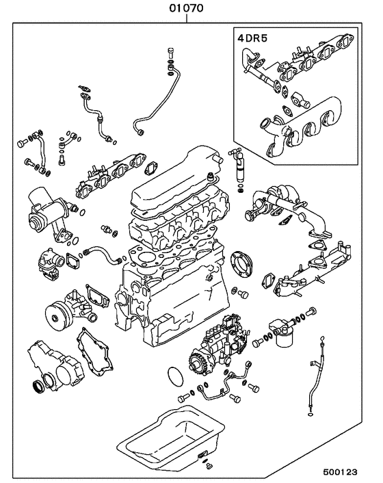 Engine overhaul gasket kit