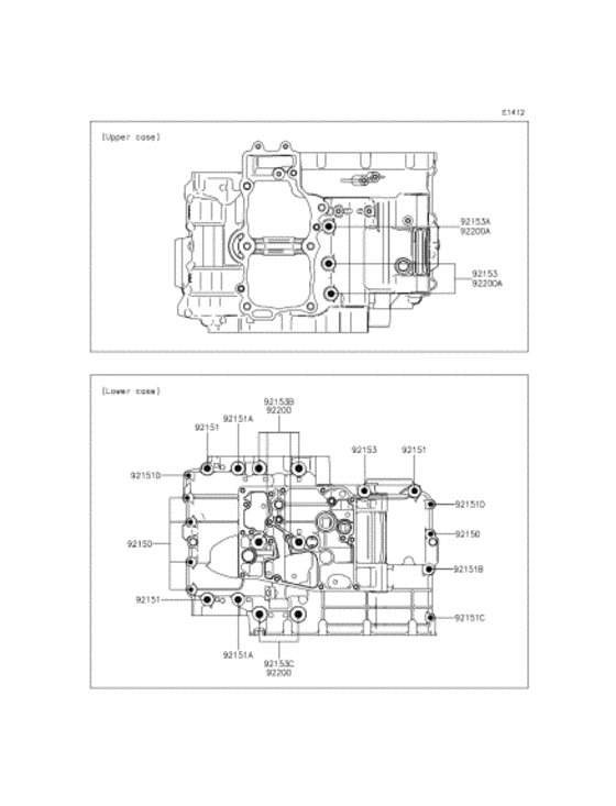 Crankcase bolt pattern