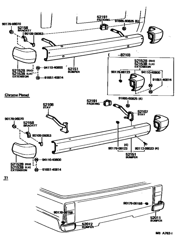 Rear Bumper & Bumper Stay