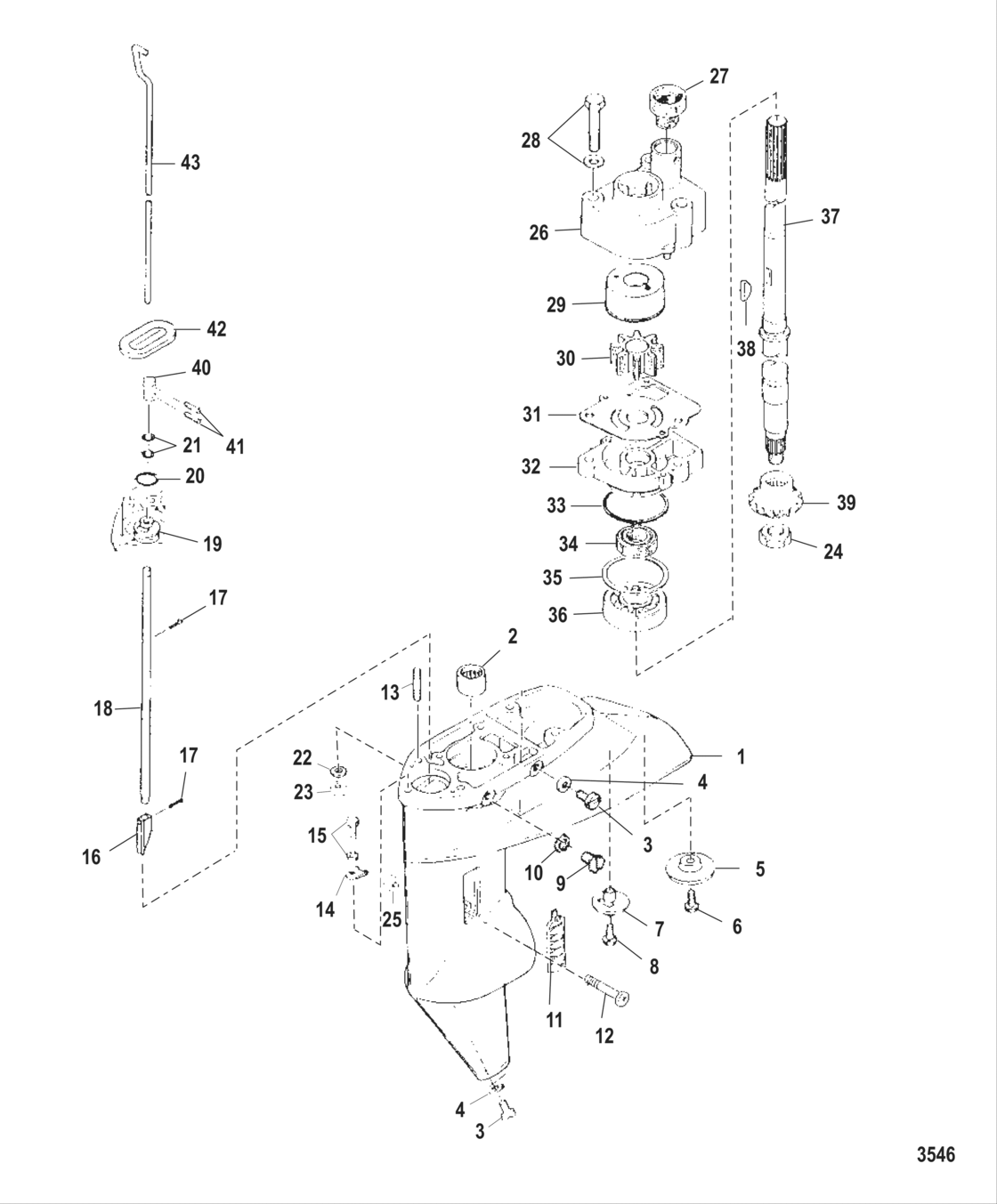 Gear Housing Driveshaft
