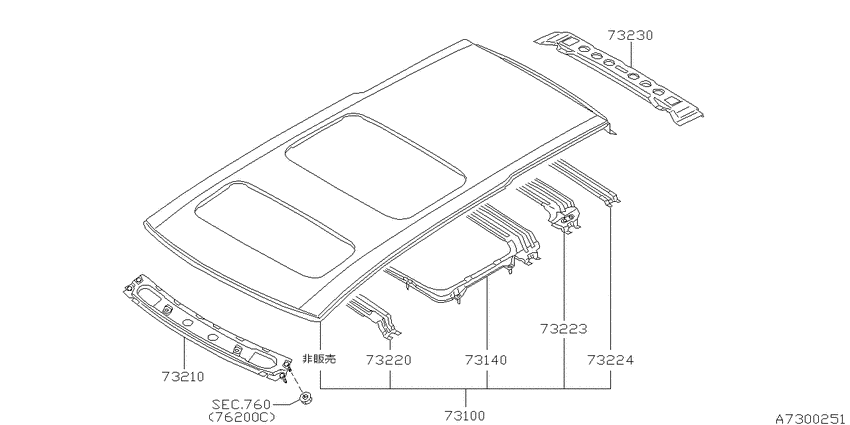 Roof panel & fitting