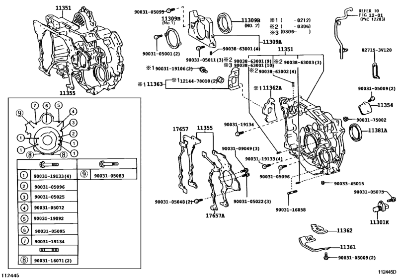 Timing Gear Cover & Rear End Plate