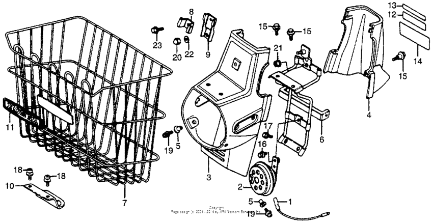 Headlight case + front basket