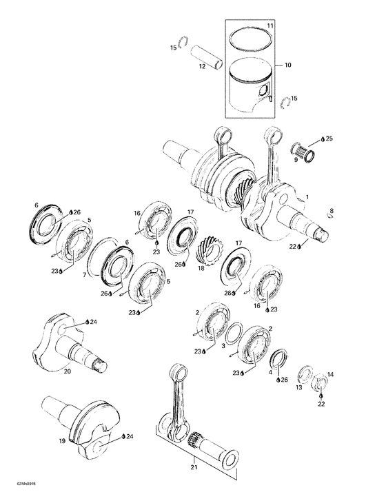 01- crankshaft and pistons