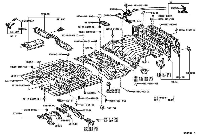 Floor Pan & Lower Back Panel