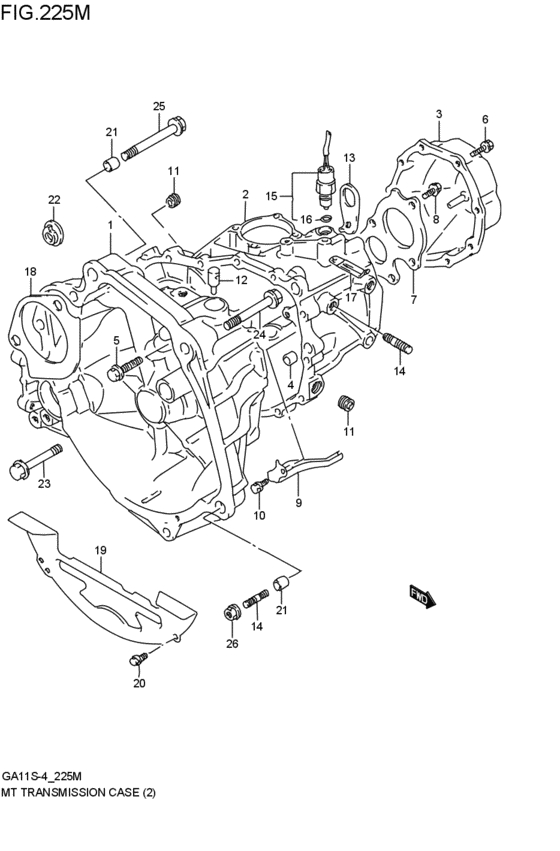 mt - transmission case