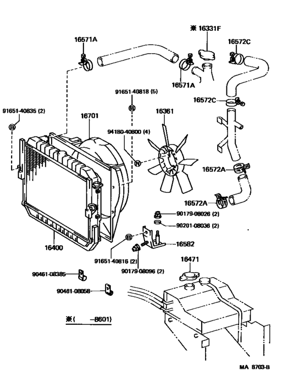 Radiator & Water Outlet