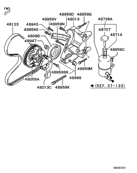 Power steering oil pump