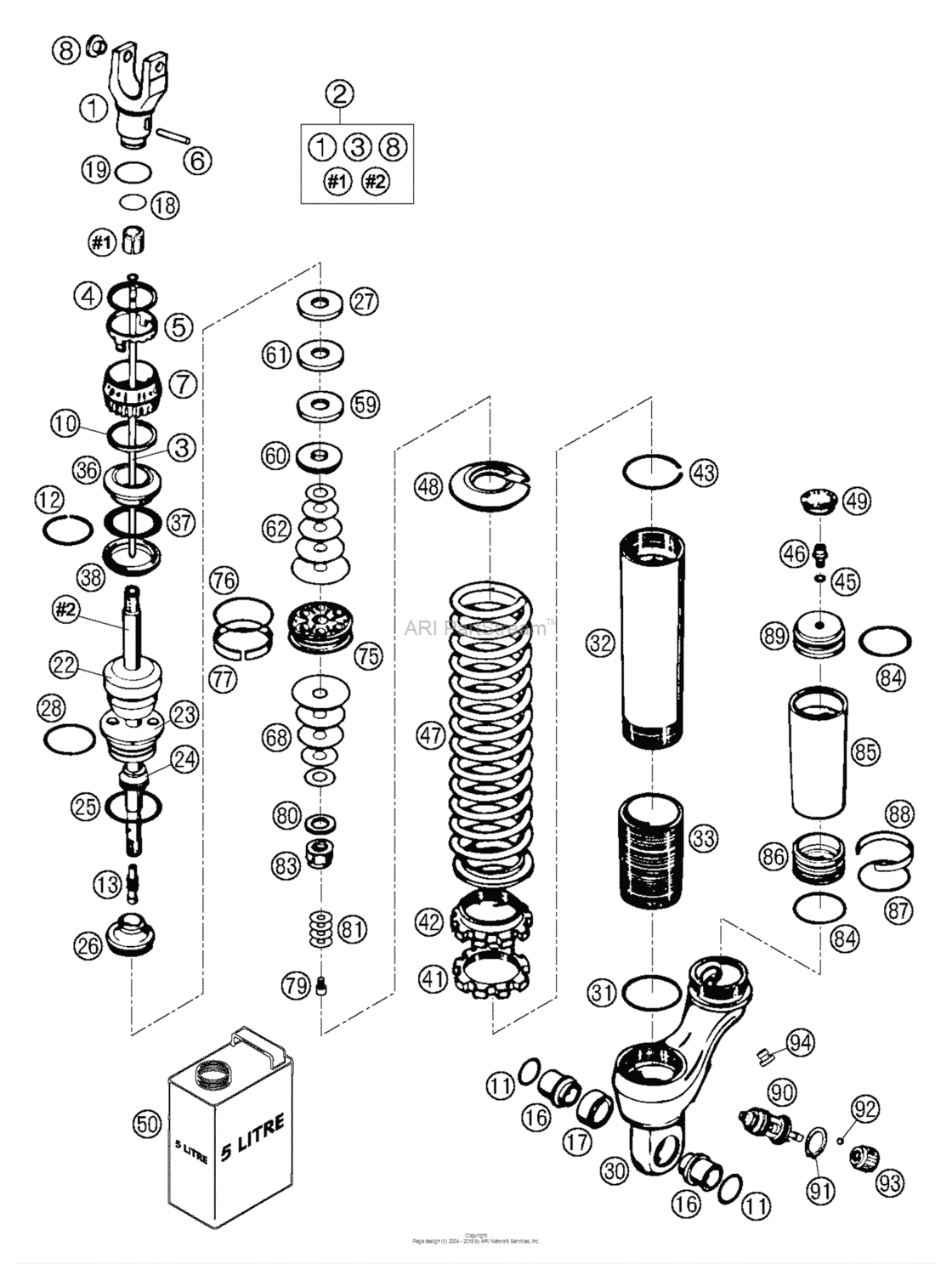 Monoshock Wp Disassembled