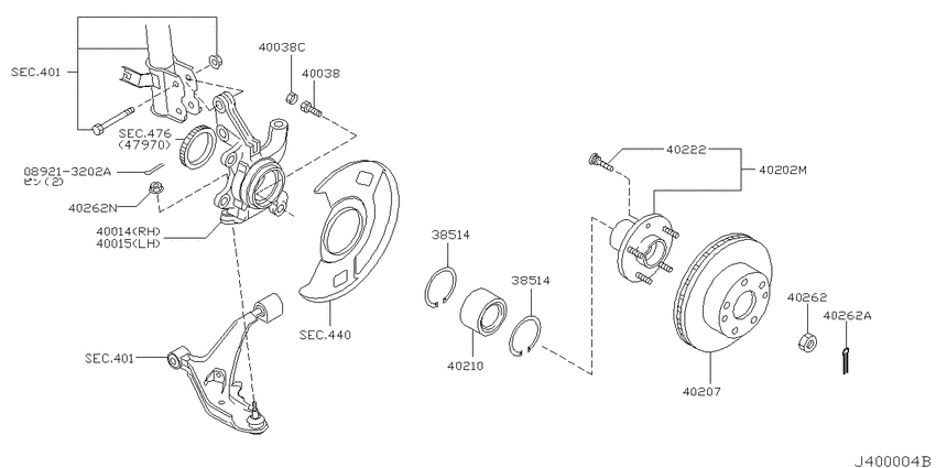 Front axle