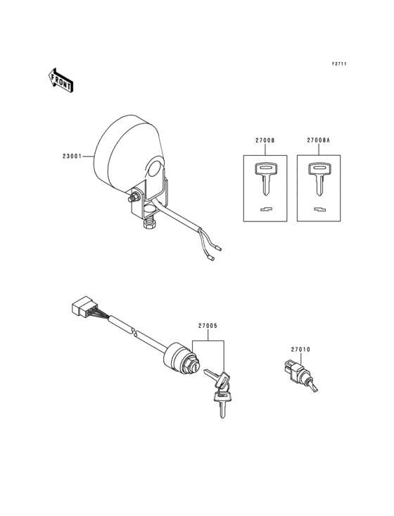 Headlight(s)/ignition switch