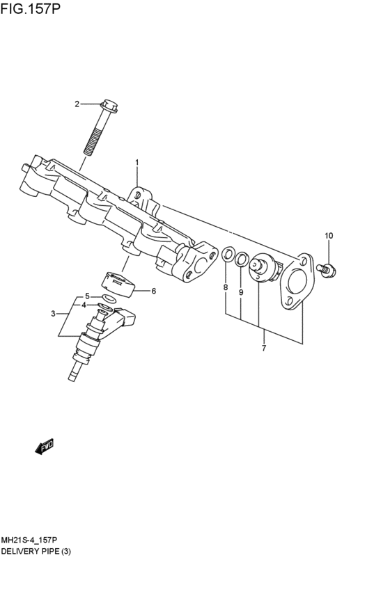 delivery pipe / fuel injector