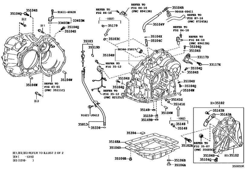 Transmission Case & Oil Pan (Atm)