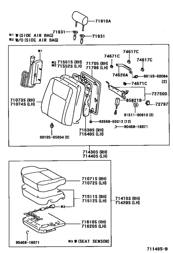 Front Seat & Seat Track