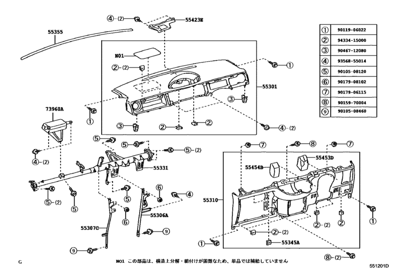 Instrument Panel & Glove Compartment
