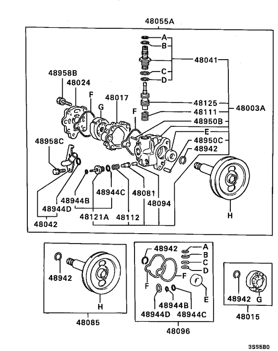 Power steering oil pump