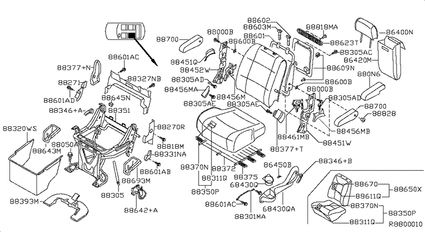 Rear seat