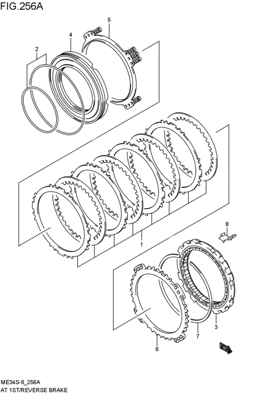 at - first / reverse brakes