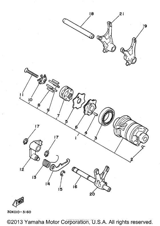 Shift Cam & Fork