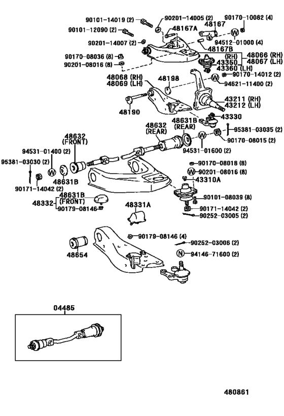 Front Axle Arm & Steering Knuckle