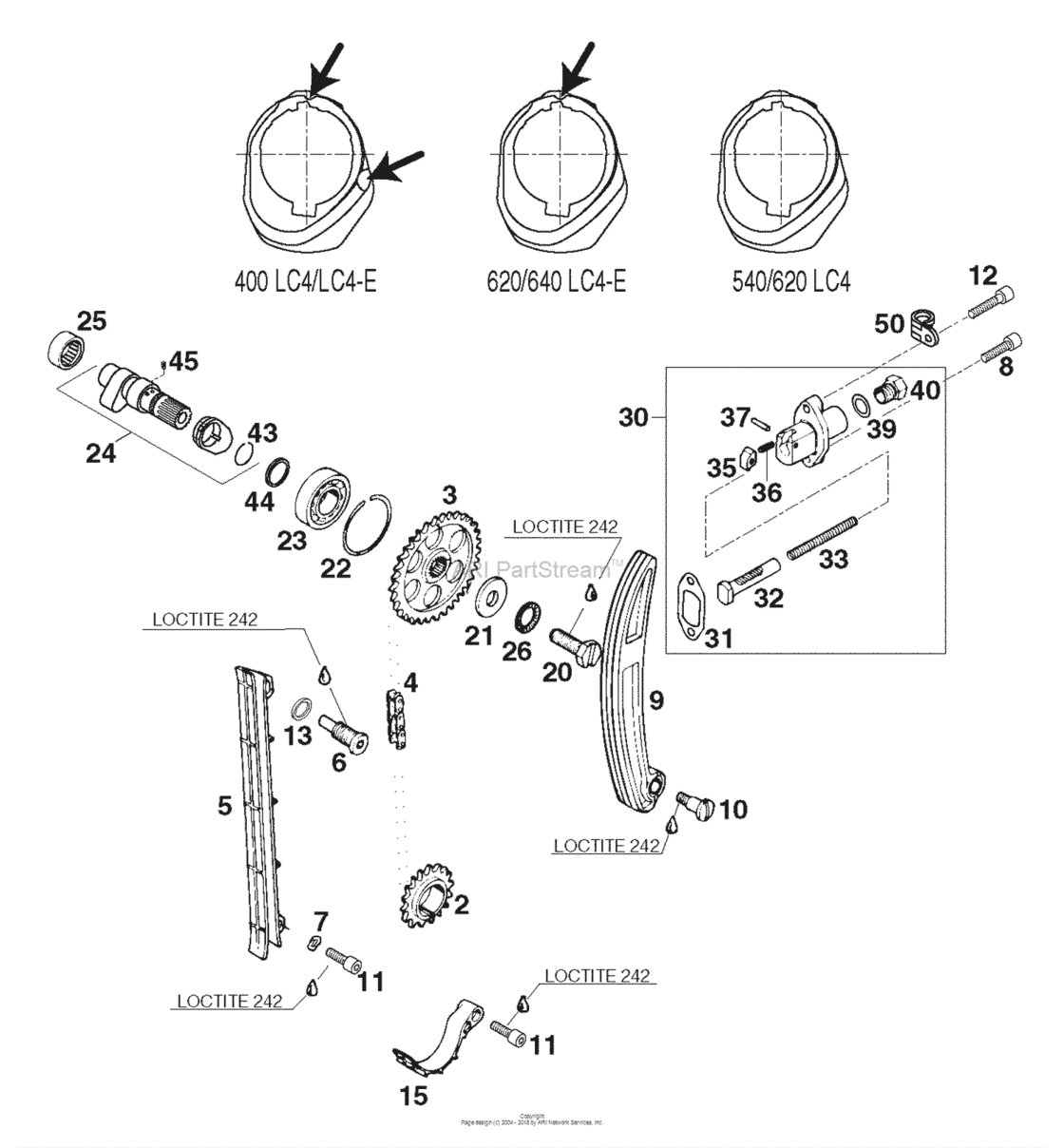 Timing Drive для KTM 540, год: 1999. OEM запчасти - Мегазип (регион продаж  - US/EU, ,18100207-940407)