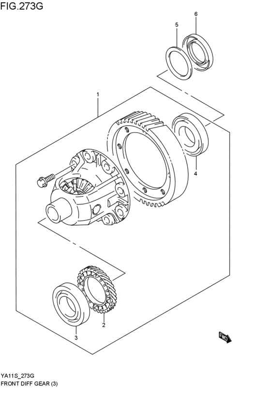 フロントデファレンシャルギヤ