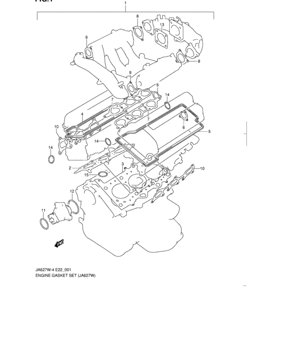 Engine gasket set