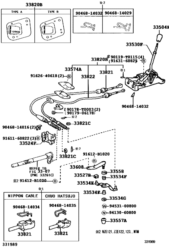 Shift Lever & Retainer