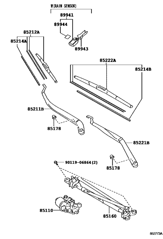 Windshield Wiper for 2011 2015 Toyota CAMRY/ VISTA/ AURION ACV51
