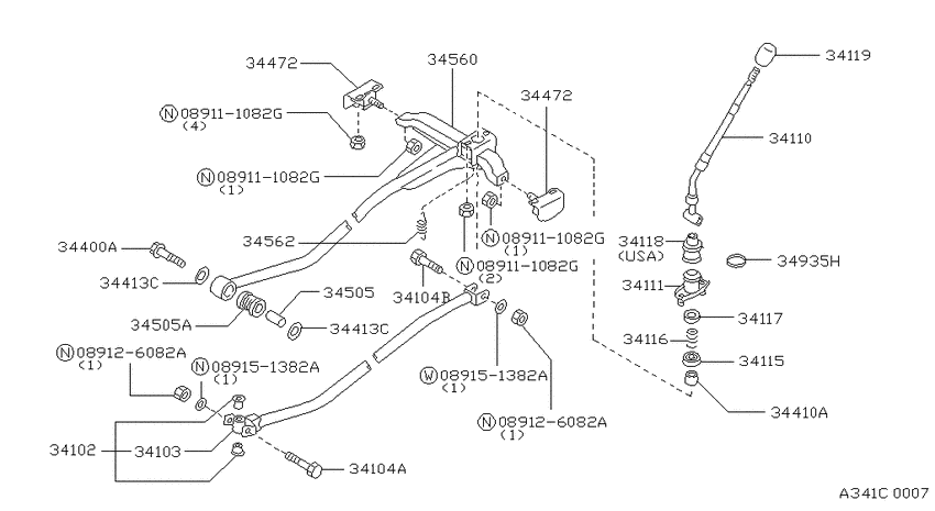 Transmission control & linkage