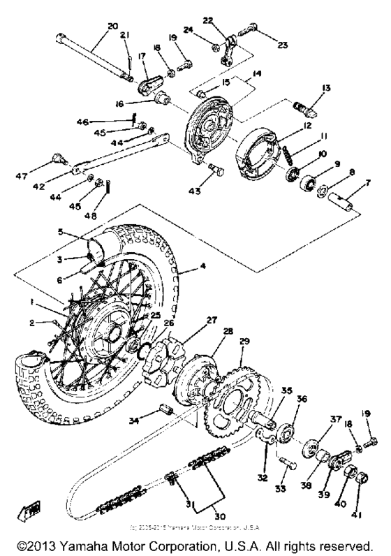 Rear wheel