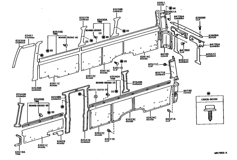 Inside Trim Board