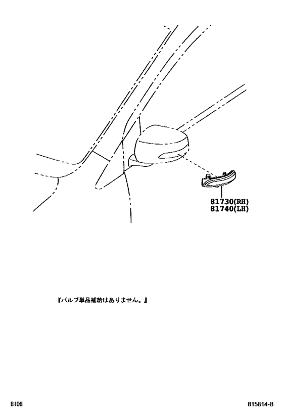 Side Turn Signal Lamp & Outer Mirror Lamp