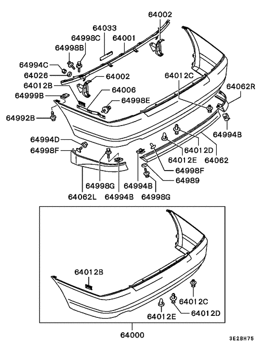 Rear bumper & support