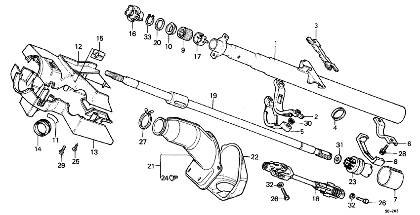 Steering column