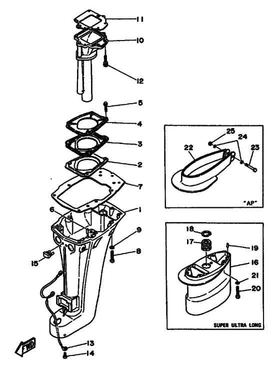 Upper casing