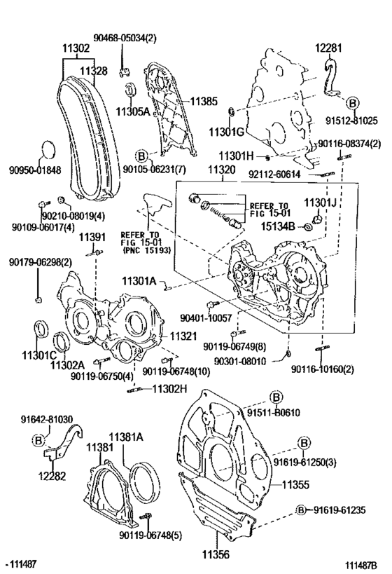 Timing Gear Cover & Rear End Plate