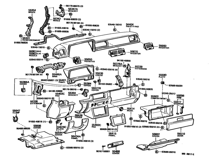 Instrument Panel & Glove Compartment