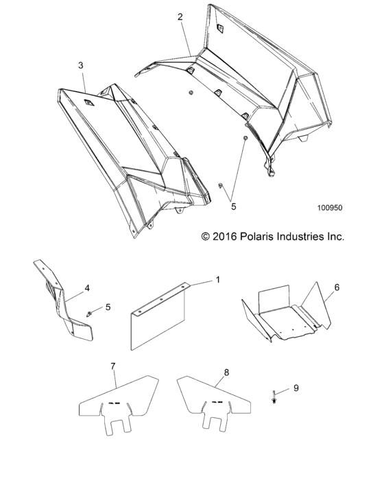 Body, Rear Cab And Heat Shields